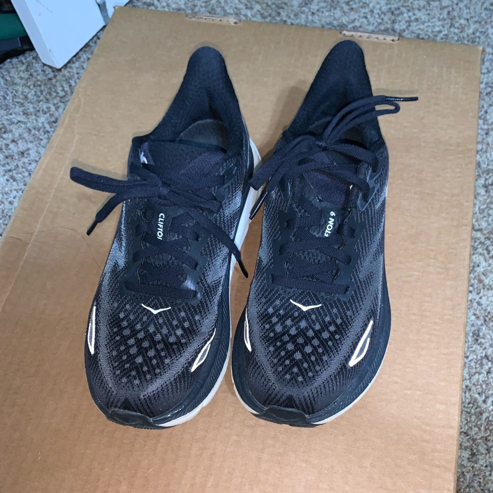 Hoka Black Athletic Running Shoes